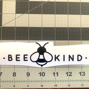Black Bee Kind Vinyl Decal